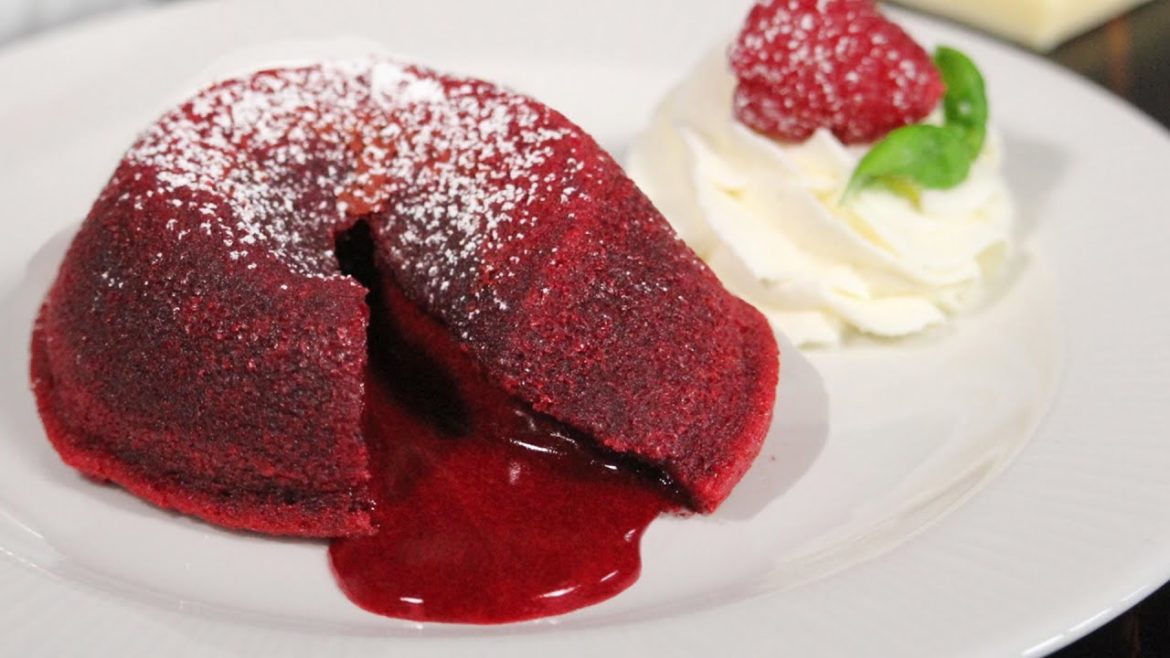 Red Velvet Molten Lava Cake