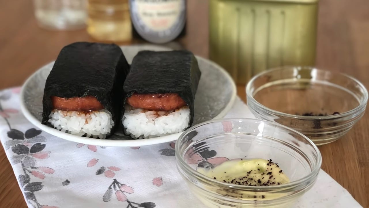 Spam Musubi Recipe + quick wasabi mayo dip Bon apetit